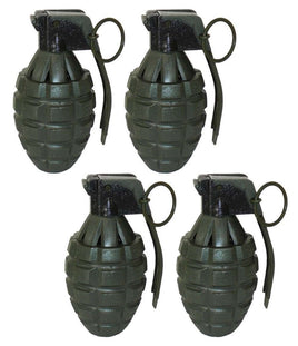 Green Pineapple Hand Grenades with Sound Effects - 4 Pack