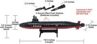 
              16.5 Inch Toy Navy Black Submarine with Sound Effects and Torpedo (2 Pack)
            