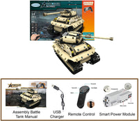 
              497 Pieces Army Battle Tank Remote Control Building Block Set
            