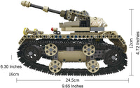 
              552 Pieces Desert Military Battle Tank Remote Control Building Block Set
            