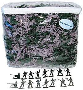 1000 Army Green and Gray Soldiers Play Set (1.75 inches)