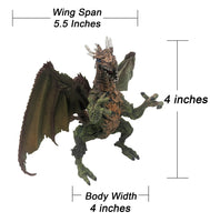 
              The Legendary White Horn Green Winged Dragon Monster Toy Figurine
            
