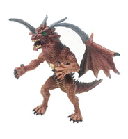 
              The Legendary Brown Winged Gray Horn Dragon Monster Small Figurine
            