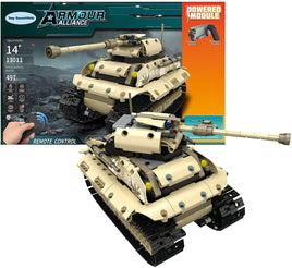 497 Pieces Army Battle Tank Remote Control Building Block Set