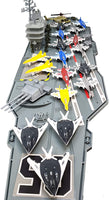 
              Toy Aircraft Carrier Ship with Warplanes and Submarine Combo, Includes 18 Fighter Jets Torpedo
            